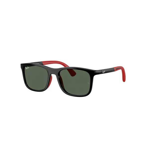 Ray-Ban Junior RJ9084S 713171 Black Rubber Red Γυαλιά Ηλίου Παιδικά