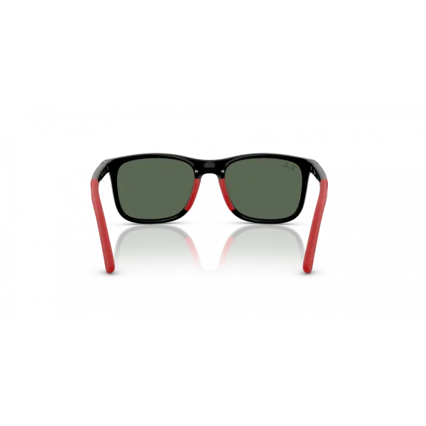 Ray-Ban Junior RJ9084S 713171 Black Rubber Red Γυαλιά Ηλίου Παιδικά