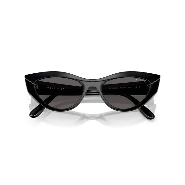 Vogue VO5637SU W44/87 Black Black Smoke Γυαλιά Ηλίου 52-17-140