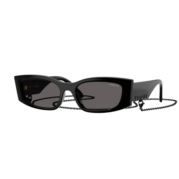 Vogue VO5655SU W44/87 Black Black Smoke Γυαλιά Ηλίου 53-17-140