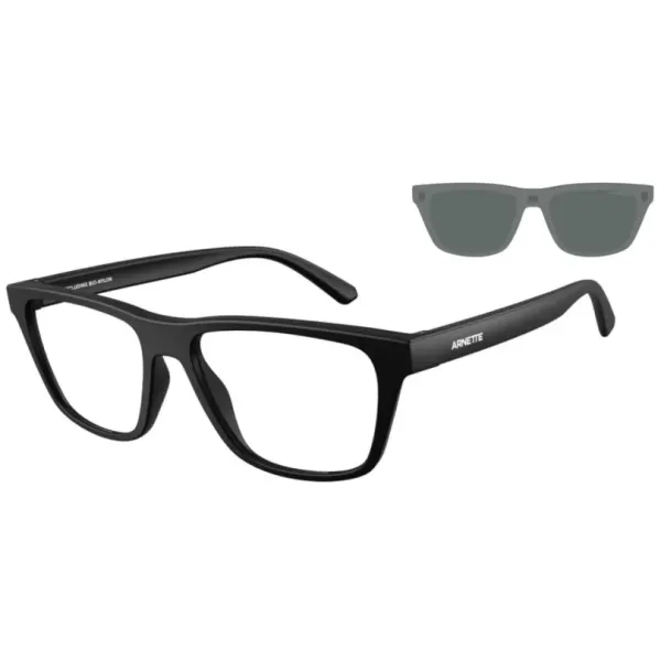 Arnette AN4376 27581W Matte Black Clear με Clip-On Γυαλιά Ηλίου 55-17-145